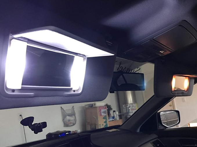 iJDMTOY 3-SMD 29mm 6614F Replacement Bulbs For Car Sun Visor Vanity Mirror Lights, Xenon White