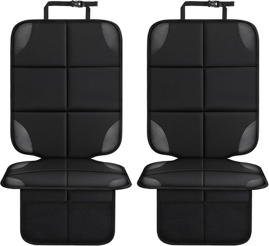 Car seat Protector 2 mesh Pocket Waterproof car seat Covers, Universal Size, Baby, pet, Children's car seat Protector, Anti Slip Bottom (2 Pieces)