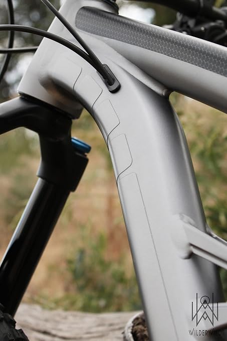Bike Frame Protection Tape- High Impact Clear Vinyl Wrap Includes Tool (4”x72) Bicycle Frame Protector, Mountain Bike Frame Guard Chainstay Protector (Clear)