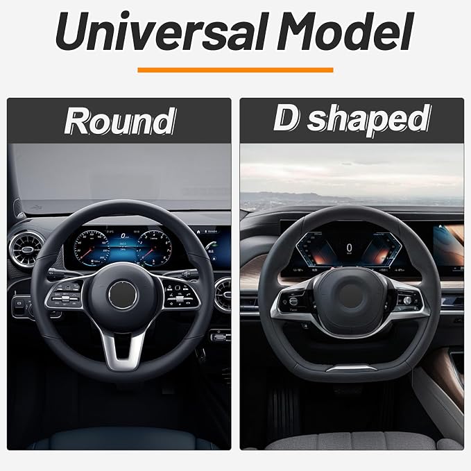 KAFEEK Elastic Stretch Steering Wheel Cover 15 Inch, Breathable Ice Silk Microfiber, Non-Slip Grip, Warm in Winter and Cool in Summer, Odorless, Car Accessories Fit Cars, SUVs, Purple