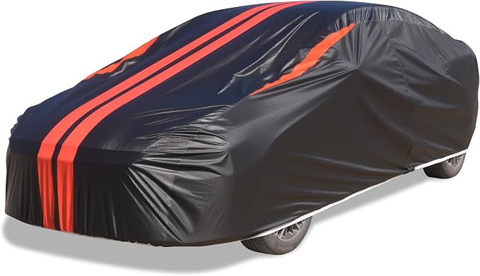 Car Covers for Automobiles, 6 Layers Car Cover Waterproof All Weather, Outdoor Car Cover Sun UV Rain Snow Wind Protection, Full Exterior Cover Fit for 193"(193 * 73 * 59 inch) Sedan