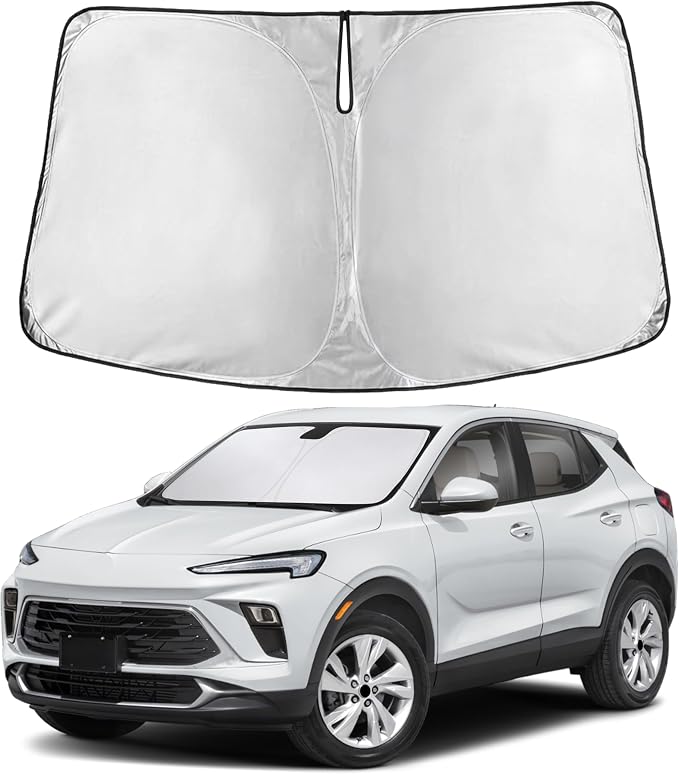EcoNour Windshield Sunshade Compatible for Buick Encore GX 2020-2024 2025 2026, Sun Visor for Front Windshield & Window Sun Shade Cover, UV Heat Blocker & Protector, Car Accessories