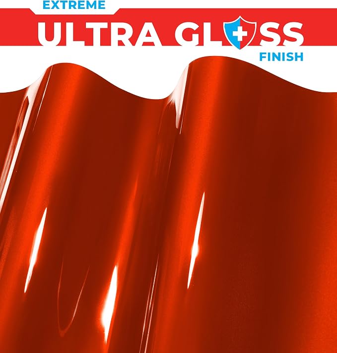 ColorFusion PPF by VViViD, Gloss Evil Red Dry Apply PPF Vinyl Car Wrap Roll 20ft x 5ft