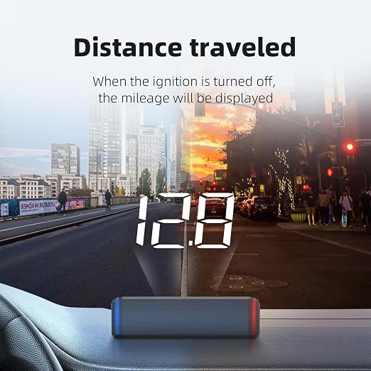 Heads up Display for Cars Car HUD M4, Digital Speedometer for Car OBD2 Speedometer with Speed, Voltage, Water Temperature, etc., Suitable for Some Vehicles' speedometers after 2009