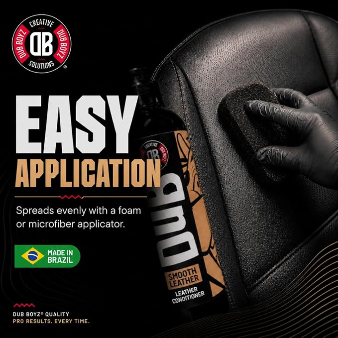 DUB BOYZ Leather Conditioner for Cars & Furniture - 16oz UV Protectant, Non-Greasy, Restores Softness | Safe for Seats, Sofas, Handbags, Boots, Jackets Smooth Leather