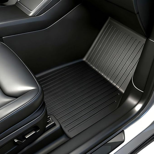 SUPER LINER 2025 2026 Tesla Model Y Juniper Floor Mats & Accessories & Extra-Thick TPE Cargo Liners, 9 PCS CabinProtect™ Pro Kit Full-Cabin Protection System(Only fit Premium&Performance)
