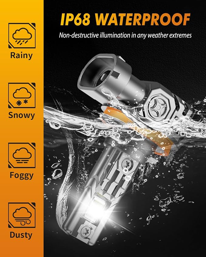 FORENNER H11/H8/H9 Headlight Bulbs, 24 Chips 126,000LM Ultra Brighter H11 High Low Beam, 6500K Cool White, 10-Year Service Life with Cooling Fan, No Adapter Required Plug-N-Play, Pack of 2