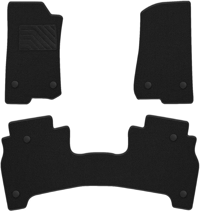Carpet Floor Mats Fit for Jeep Gladiator 2020-2026, Custom Fit All Weather Anti-Slip Waterproof Floor Liners - 3pc