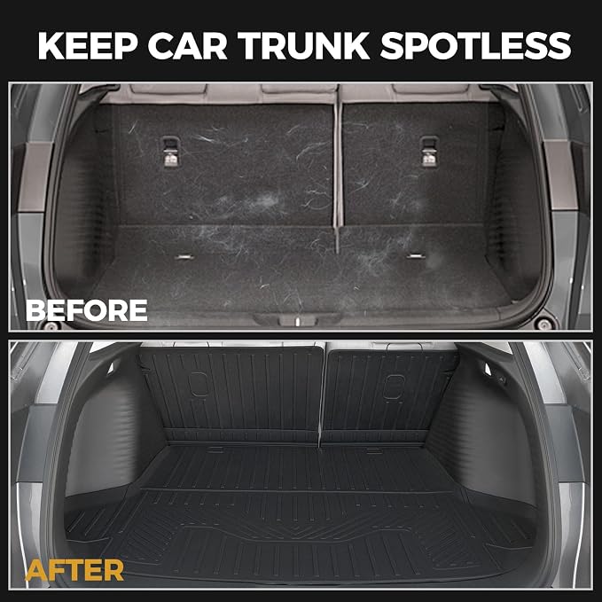 Floor Mats for Honda HR-V 2023-2026 2027, All Weather Floor Mats Trunk Cargo Liner with Backrest Protectors and Door Sill Guards Accessories, Full Coverage Set