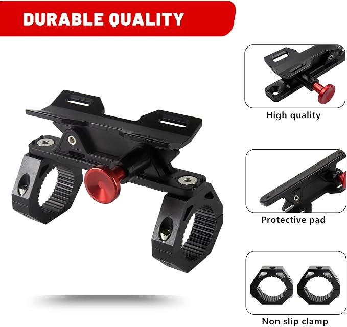 ZHILXN Aluminum UTV Fire Extinguisher Mount Kit for Roll Bar, Quick Release | Adjustable Car Fire Extinguisher Bracket Holder for 1.75-2in Roll Cage, Compatible with Polaris RZR SXS Ranger Camper Can-Am