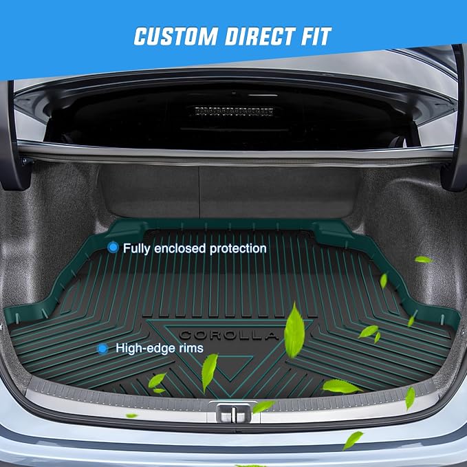 Nilight Cargo Mats for Toyota Corolla Sedan & Hybrid 2020 2021 2022 2023 2024 2025,All Weather Protection Heavy Duty Cargo Liners