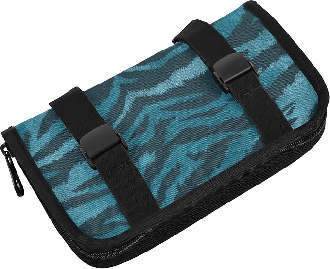 Blue and Black Tigers Skin Car Tissue Holder Durable Napkin Holder Hanging Tissue Holders Case Car Tissues Bag for Sun Visor Seat Back Universal Auto