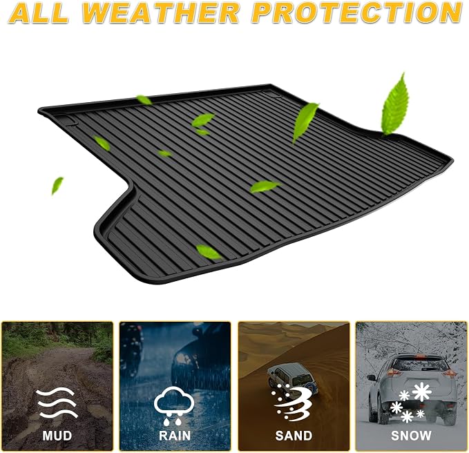 Original Cargo Liner Fit for Honda HR-V AWD 2016-2022 | All Weather Protection Heavy Duty Trunk Liner, Anti-Slip Waterproof TPE Rubber HRV Cargo Car Liner