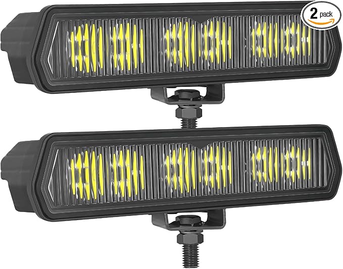 6 Inch LED Light Bar, SWATOW INDUSTRIES 6" CREE LED Pods Driving Flood Offroad Light Ditch Pod Lights Bumper Mounts Waterproof Fog Lights for Truck Pickup Wrangler F150 Toyota Chevy Ram ATV UTV