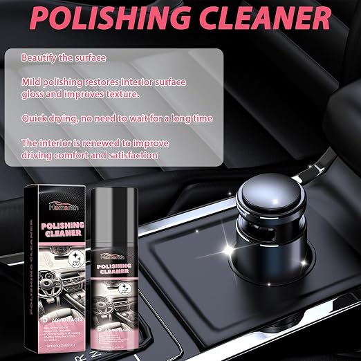 2PCS Polishing Cleaner, Car Interior Cleaner Spray, Total Vehicle Interior Detailer Spray Rejuvenation, 100ml Multi-Purpose Cleaner