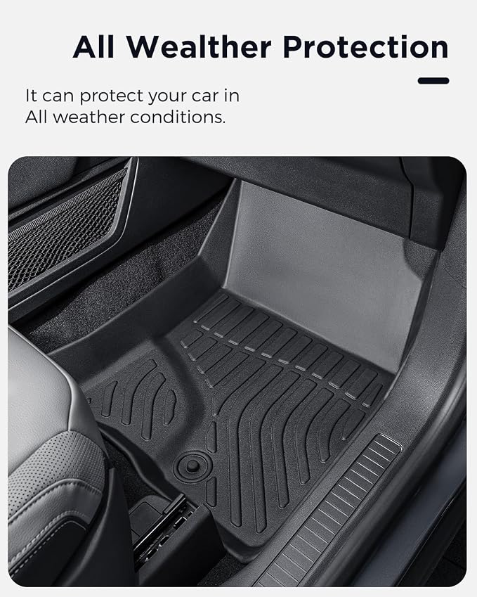 CreekT® All Weather Floor Mats & Cargo Mat for Ford Escape 2020-2025 2026(Not for Hybrid),Rubber Waterproof Custom Fit for Ford Escape Floor Mats,S SE SEL Accessories 4PCS