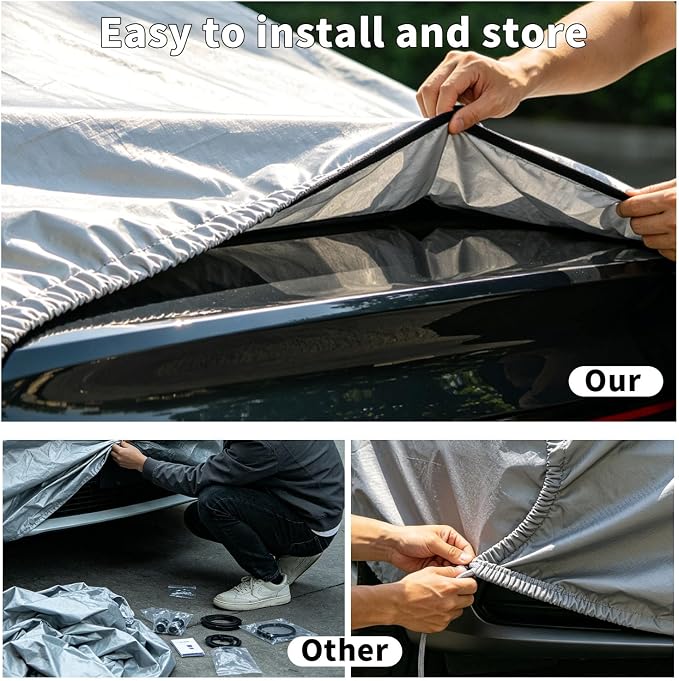 GUNHYI Car Cover Custom Fit Ford Explorer (1995-2026) Waterproof for Automobiles, Oxford Sun Rain Dust Snow Protection (Ships from US Warehouse, Delivery 3-8 Days)