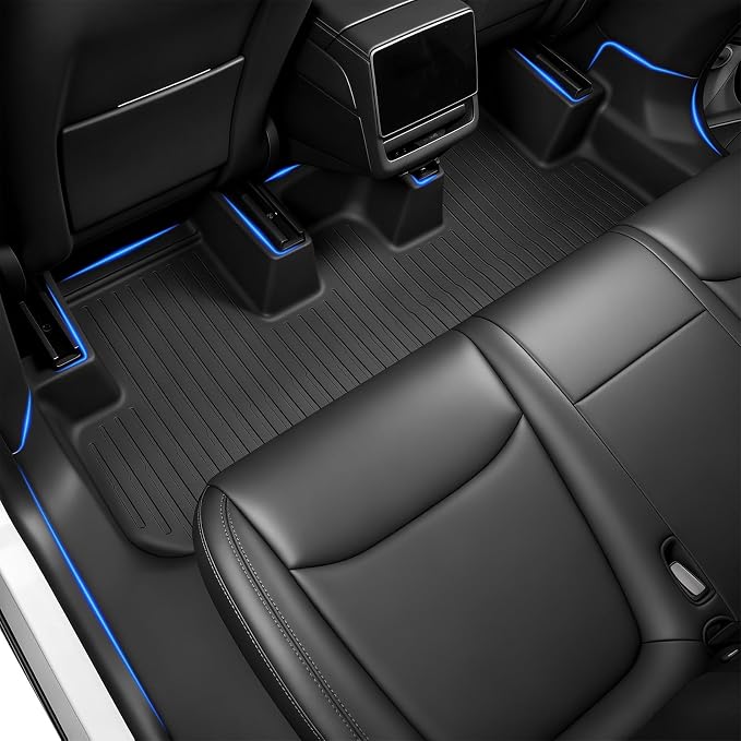 SUPER LINER 2025 2026 Tesla Model Y Juniper Floor Mats & Accessories & Extra-Thick TPE Cargo Liners, 9 PCS CabinProtect™ Pro Kit Full-Cabin Protection System(Only fit Premium&Performance)