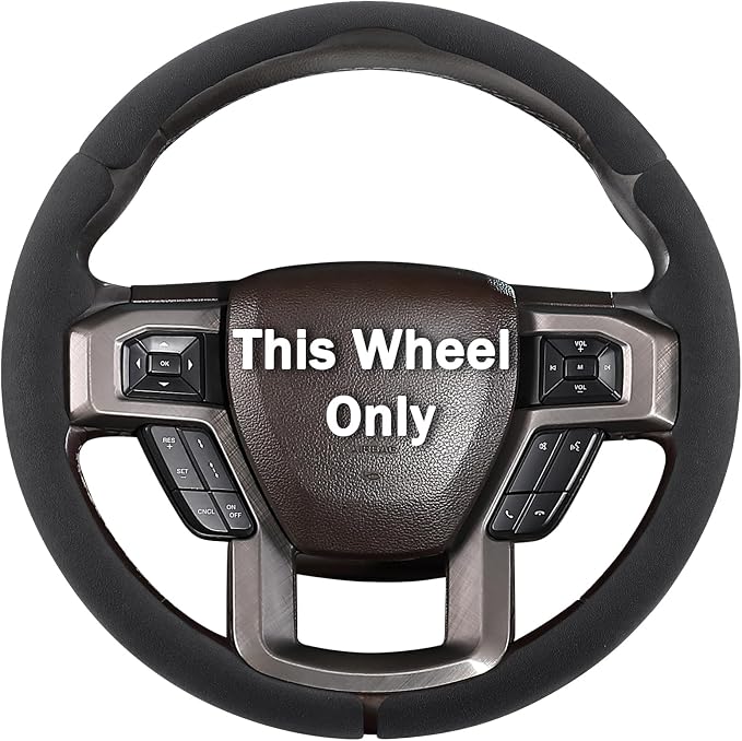 Steering Wheel Cover for Ford F150 2015-2020/ F250 2017-2022/ F350 2017-2022/ F450 2017-2022/ F550 2017-2022/ Ford Expedition 2018-2021 Steering Wheel Protector for Ford Steering Wheel Accessories