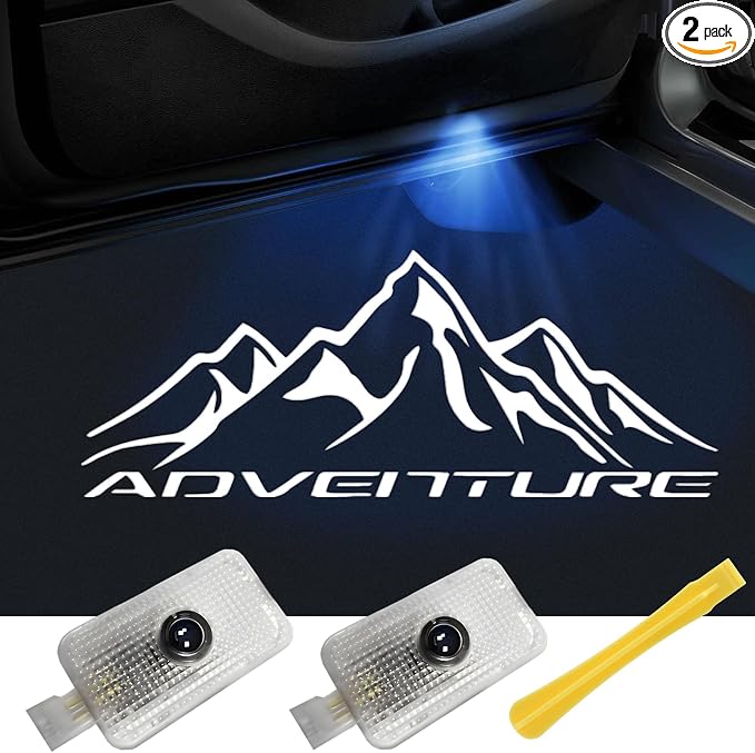 2PCS Kegoova Fadeless Car Door Lights Logo, Glass Lens LED Car Door Lights, Welcome Projector Lights Compatible with Forester Outback Ascent Legacy XV (ADV)