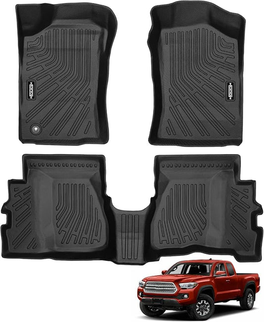Custom Fit Floor Mats for 1995-2004 Toyota Tacoma XtraCab | (Only Fit for Tacoma XtraCab 1995-2004)All Weather TPE Floor Liners | Odorless Interior Accessories(Not for Double Cab)
