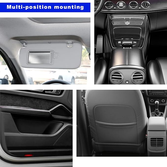 Car Tissue Holder, PU Leather Auto Sun Visor Tissue Case Napkin Holder with Zipper, Rectangular Mask Dispenser Hanging Paper Towel Organizer for Cars SUVs Trucks RVs (Beige)