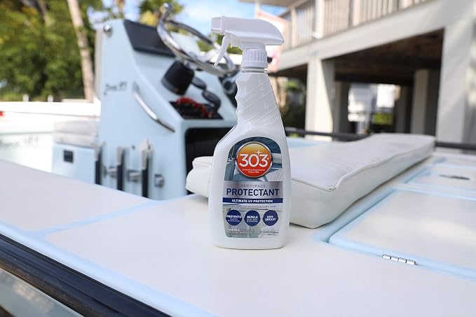 303 Marine Aerospace Protectant for Boat Vinyl, 32 oz | Provides UV protection for marine vinyl and surfaces while helping prevent fading, cracking, and staining.