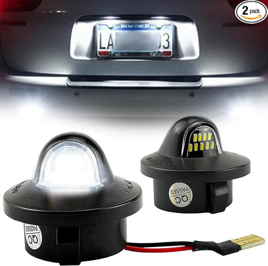 LED License Plate Lights for Ford F150 F250 F350 Super Duty Ranger Explorer Bronco Expedition, 6000K Bright White, Plug & Play (2PCS)