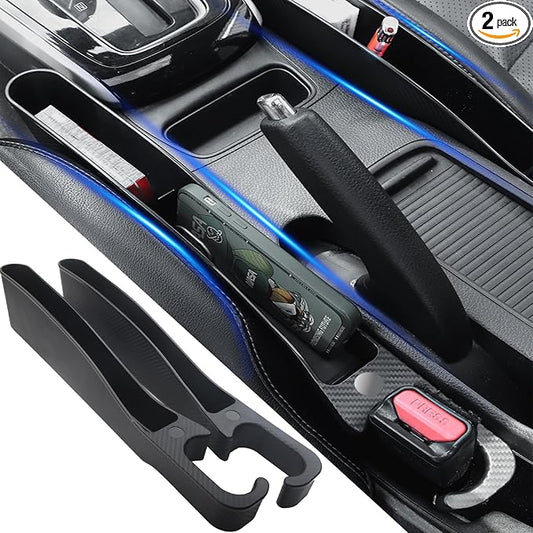 Car Seat Gap Filler Set of 2,Seat Gap Organizer, No Drop Seat Guard,Car Seat Accessories,Drop seat Gap fillers Between Seat and Console Stop Things from Dropping