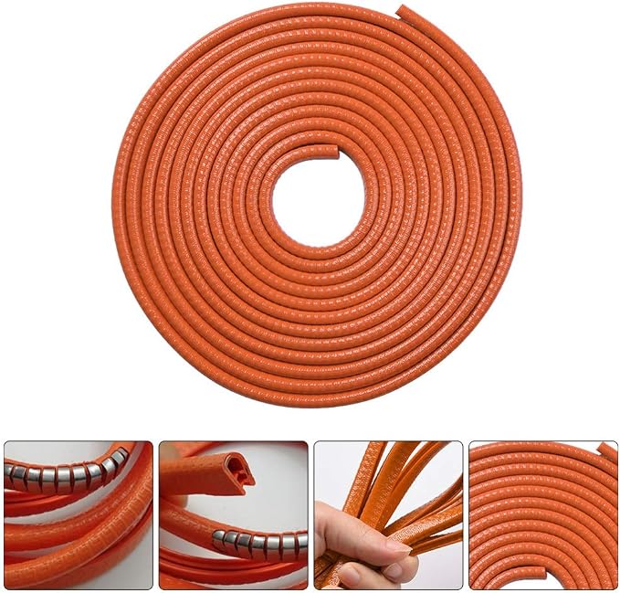 Garneck 10m(32ft) Car Door Edge Guards Rubber U Shape Edge Trim Seal Strips Protector Car Door Edge Protection for Car Auto Vehicle 10M