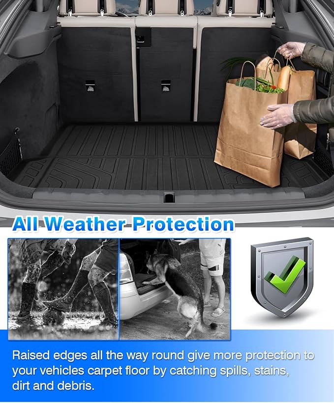 Cartist Cargo Liner for BMW I4 eDrive35 / eDrive40 / xDrive40 / M50 2022-2026 Trunk Mat, All Weather Cargo Mat for i4 Accessories, Heavy Duty Car Mats, Car Accessories