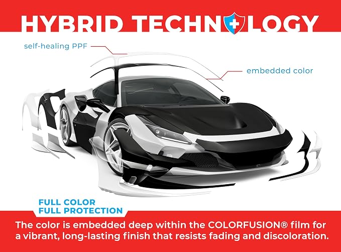 ColorFusion PPF by VViViD, Matte Stealth Midnight Black Dry Apply PPF Vinyl Car Wrap Roll 6ft x 5ft