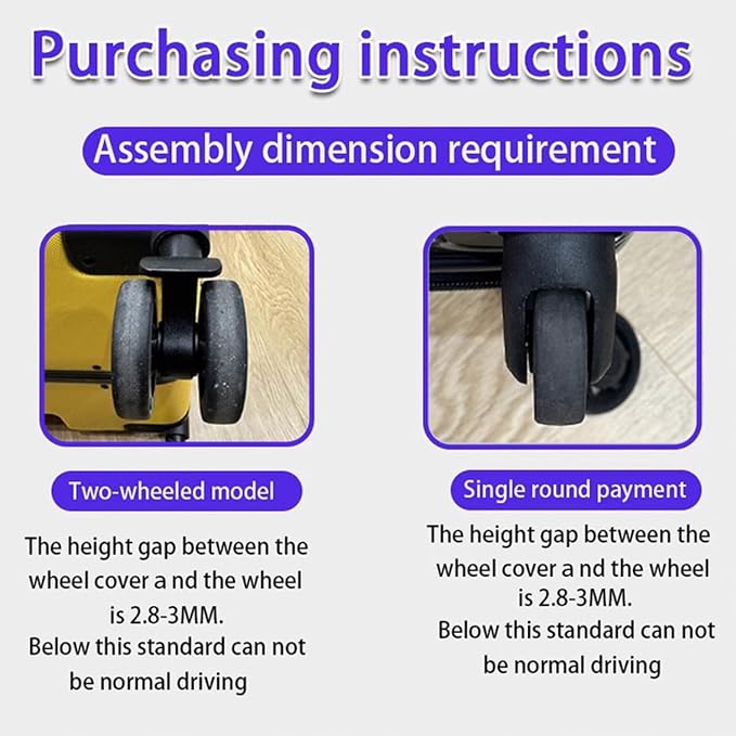 10 Pcs Luggage Wheels Covers Silicone, Suitcase Wheel Covers, Cuttable Silicone Luggage Wheel Protector, Silent Noise Reduction Shock for Spinner Wheel Suitcases or Office Chair Caster Grey Y