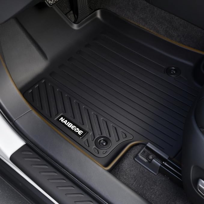 Naibeve Floor Mats for 2021-2026 Kia Sorento Hybrid 7 Seats (Bench Seat) | All Weather Floor Mats, Cargo Mat, 2nd Row Backrest Mats, Backrest Mats, Door Sill Guards, (Not for Gas) accessories
