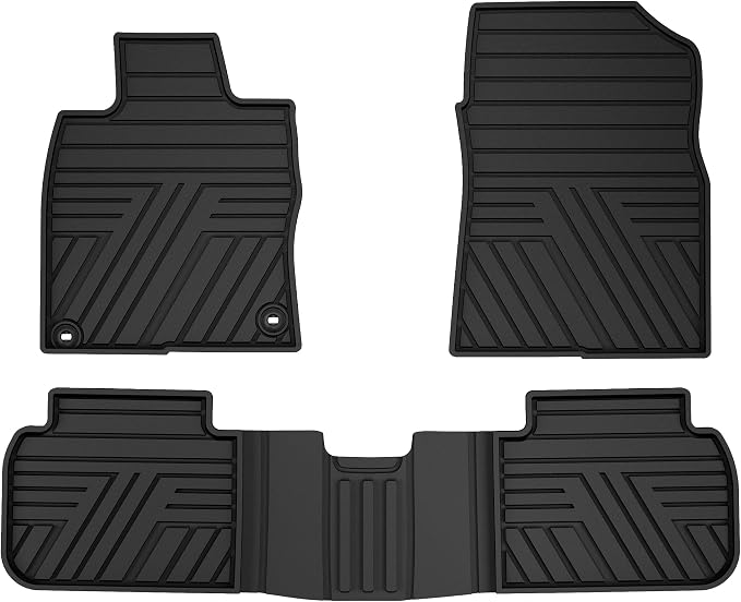 Rubber Floor Mats for Honda Civic Sedan Hatchback Si 2022-2026 | Include Sport but Not for Hybrid, All Weather Car Floor Liners Also Fit for Acura Integra 2023-2026, 1st & 2nd Row, Black