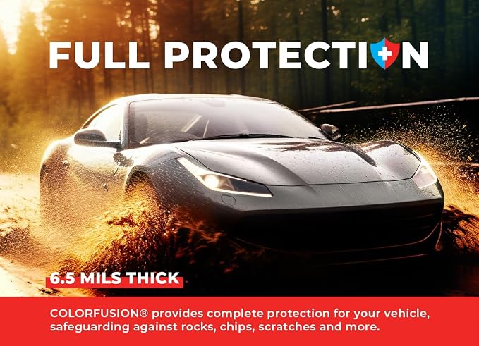 ColorFusion PPF by VViViD, Gloss GT Silver Dry Apply PPF Vinyl Car Wrap Roll 1ft x 5ft