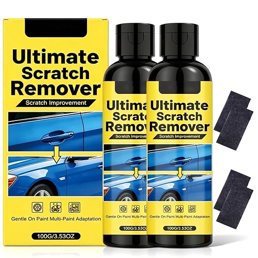 2Set Nanopolix Car Scratch Remover,Nanopolix Scratch Remover,Car Scratchs Repair Paste Deep Scratch,All Paint Colors Polishing Kit (4*Nano Cloth)