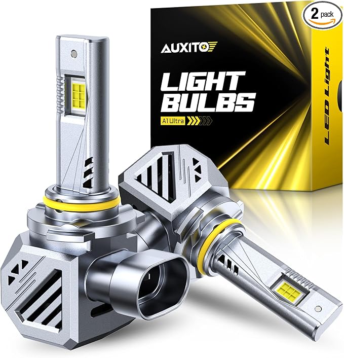 AUXITO 9005 Bulbs, 48000LM HB3 LED Super Bright, 1000% Light Bulbs, Plug N Play, Long Lifespan, 2PCS