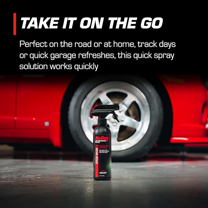 Holley Speed Wash - Waterless Wash & Wax Spray - High-Performance Car Care, Exterior Cleaning Solution with Carnauba Wax - Works on All Surfaces, for All Car Types - 16 oz. (2 pack)