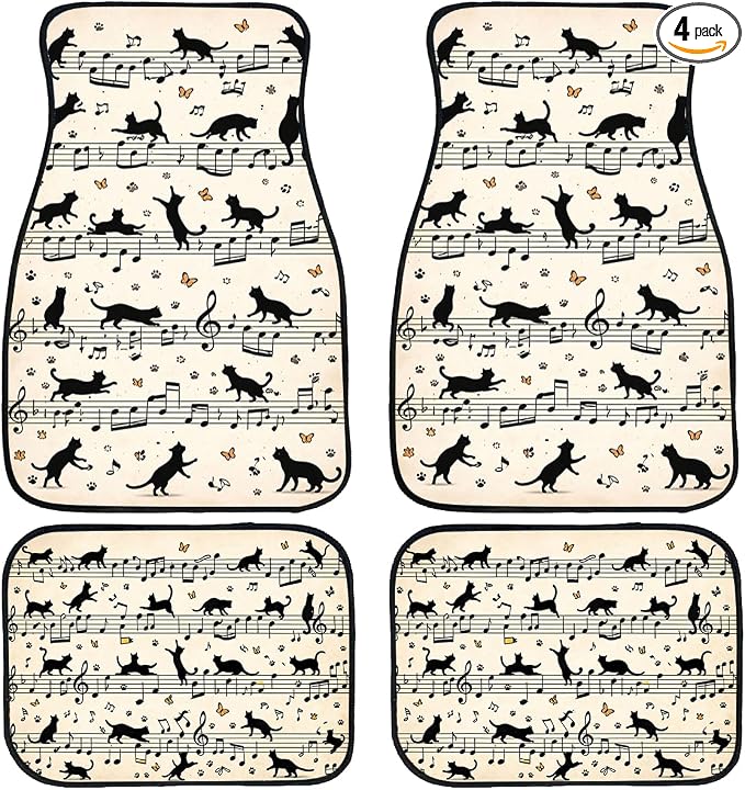 Bookshelf Car Floor Mats Educational Bookcase Watercolor Flowers Carpet Front Rear Carpets Mat Decorative Car Floor Carpets Non-Slip Auto Car Accessories Universal Fit Car Accessories for Truck