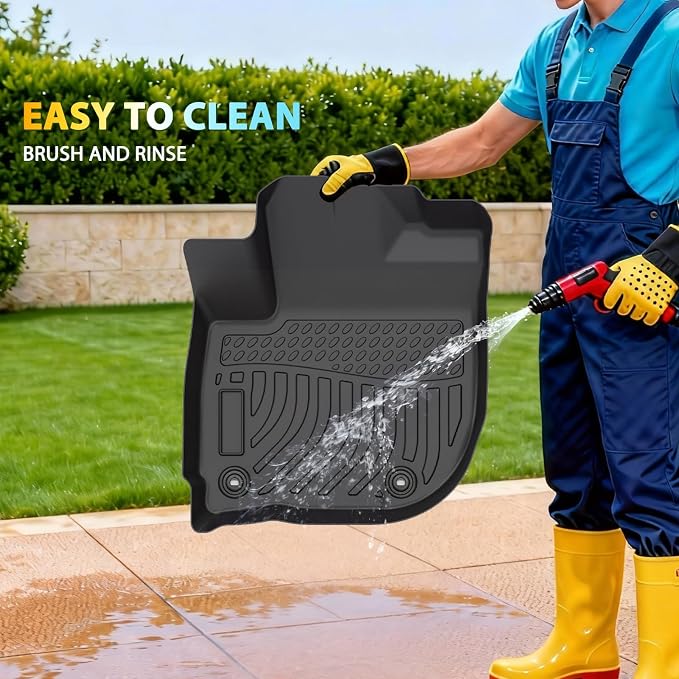 Floor Mats for Honda HR-V 2016-2022(Only AWD Models), Custom Fit TPE Liners | All Weather Waterproof Floor Mats with Cargo Liner, Anti-Slip TPE Protection, Full Set for 1st & 2nd Row and Trunk
