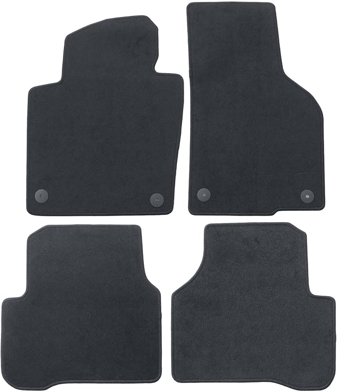 GXARTS Car Waterproof Floor Mats Carpet Full Set Fit for Volkswagen Passat CC 2006 2007 2008 2009 2010 2011 2012 2013 2014 2015 2016 2017 | All-Weather Protect, Non-Slip Backing