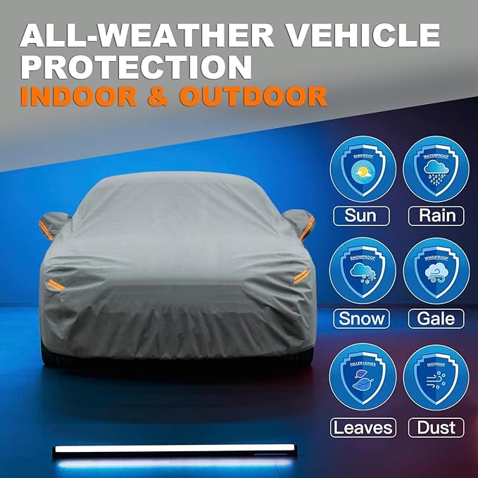 Kayme Heavy Duty SUV Car Cover Custom Fit Mercedes Benz GLC300 GLC350E GLC43 63 GLB250 GLB35, Waterproof All Weather for Automobiles, Full Exterior Covers Rain Sun UV Protection.