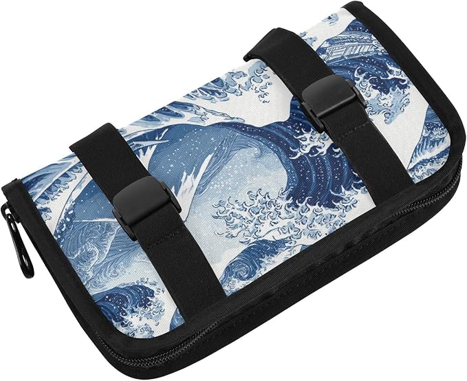 Car Tissue Holder Car Napkin Holder Tissue Box Dispenser Storage Case Sun Visor Mask Holder Accessories with Adjustable Straps Reusable Refillable Deep Blue Wave Pattern Snow Mountain