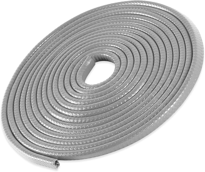 SINGARO 49Ft (15M) Car Door Edge Guard, No Glue Car Door Entry Guard Protective Strip, Rubber Edge Trim Car Door Protector, Applicable to Car, Truck, SUV and ATV, Car Exterior Accessories（Gray）