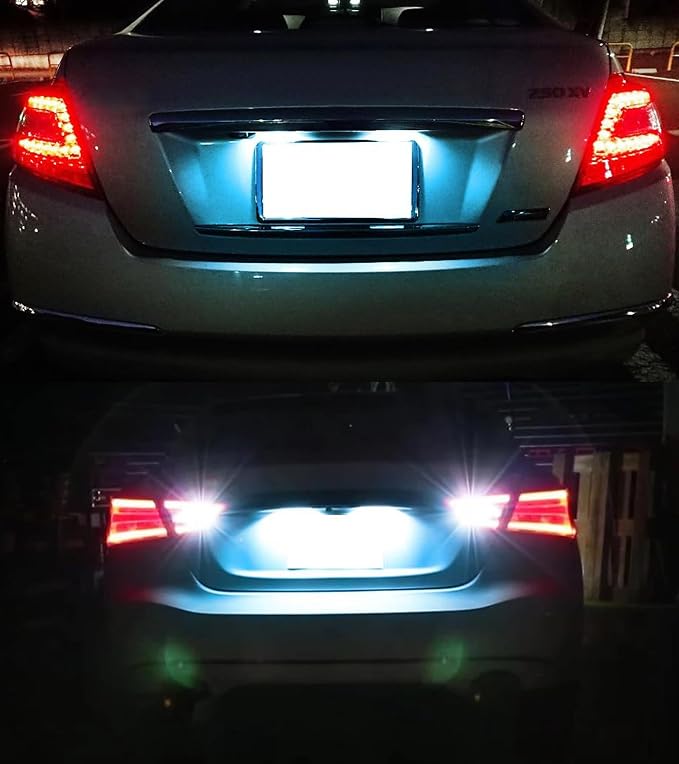 iJDMTOY Ice Blue Full LED License Plate Light Kit Compatible With Nissan 2019/2020-up Altima Sentra Versa Rogue, By 18-SMD Aqua LEDs & Can-bus Error Free
