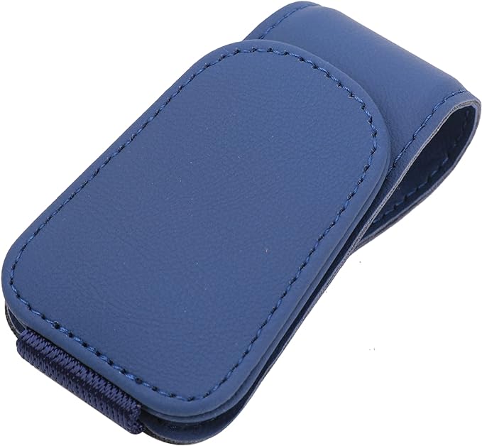 Sunglass Holder for Car Sun Visor Sunglasses Clip Car accessories -Blue | sun visor organizer, ticket card clip, eyeglass sunglasses holder, one-handed magnetic, anti-scratch, car stuff for women men