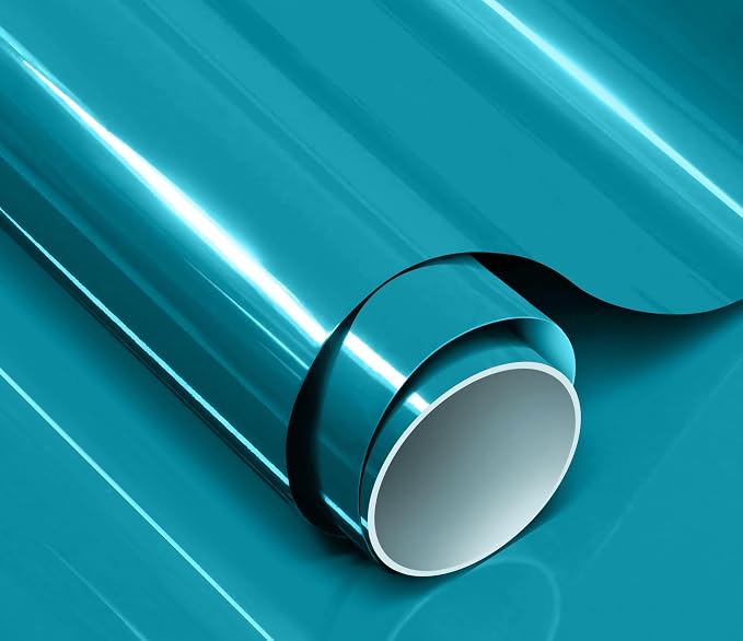 ColorFusion PPF by VViViD, Gloss Miami Lagoon Blue Dry Apply PPF Vinyl Car Wrap Roll 1.3ft x 5ft