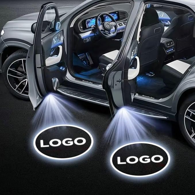 4PCS Custom Car Brand Car Door Lights, LED Projector Car Door Step Courtesy Welcome Lights, 3D LED Car Welcome Lights Lamp Fits for Most Brand (for Japanese Car Brand Collection)