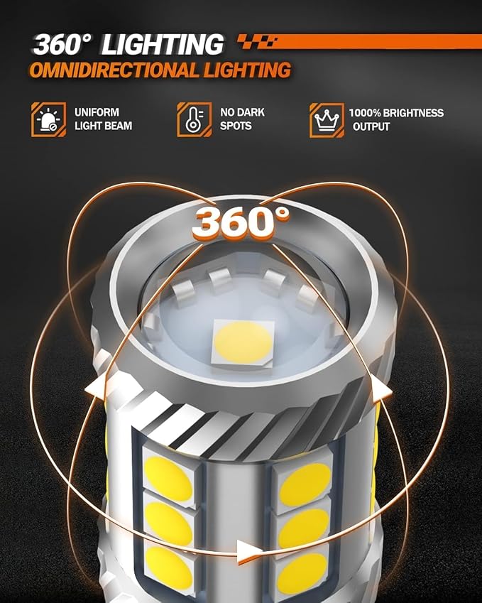 SEALIGHT 921 LED Bulb Reverse Light, W16W 912 906 T15 Backup Light 1000% Brighter Super Bright 921 Bulbs with Projector for Reverse Light Bulb 6000K White, Pack of 2